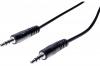 Cordon st�reo Jack 3.5 mm noir - 10 m